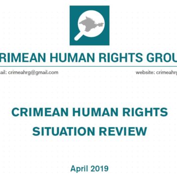 Review on the human rights situation in Crimea in April 2019
