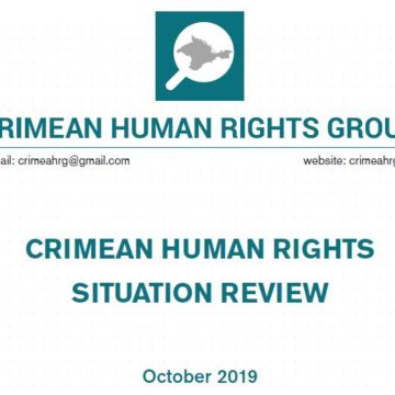 Review on the human rights situation in Crimea in October 2019