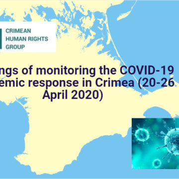 Findings of monitoring the COVID-19 pandemic response in Crimea (20-26 April 2020)