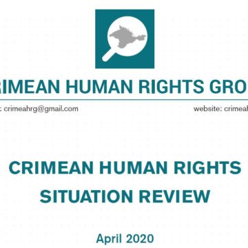 Review on the human rights situation in Crimea in April 2020