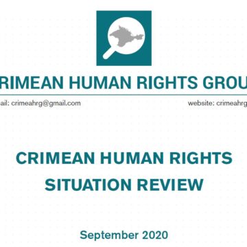 Review on the human rights situation in Crimea in September 2020